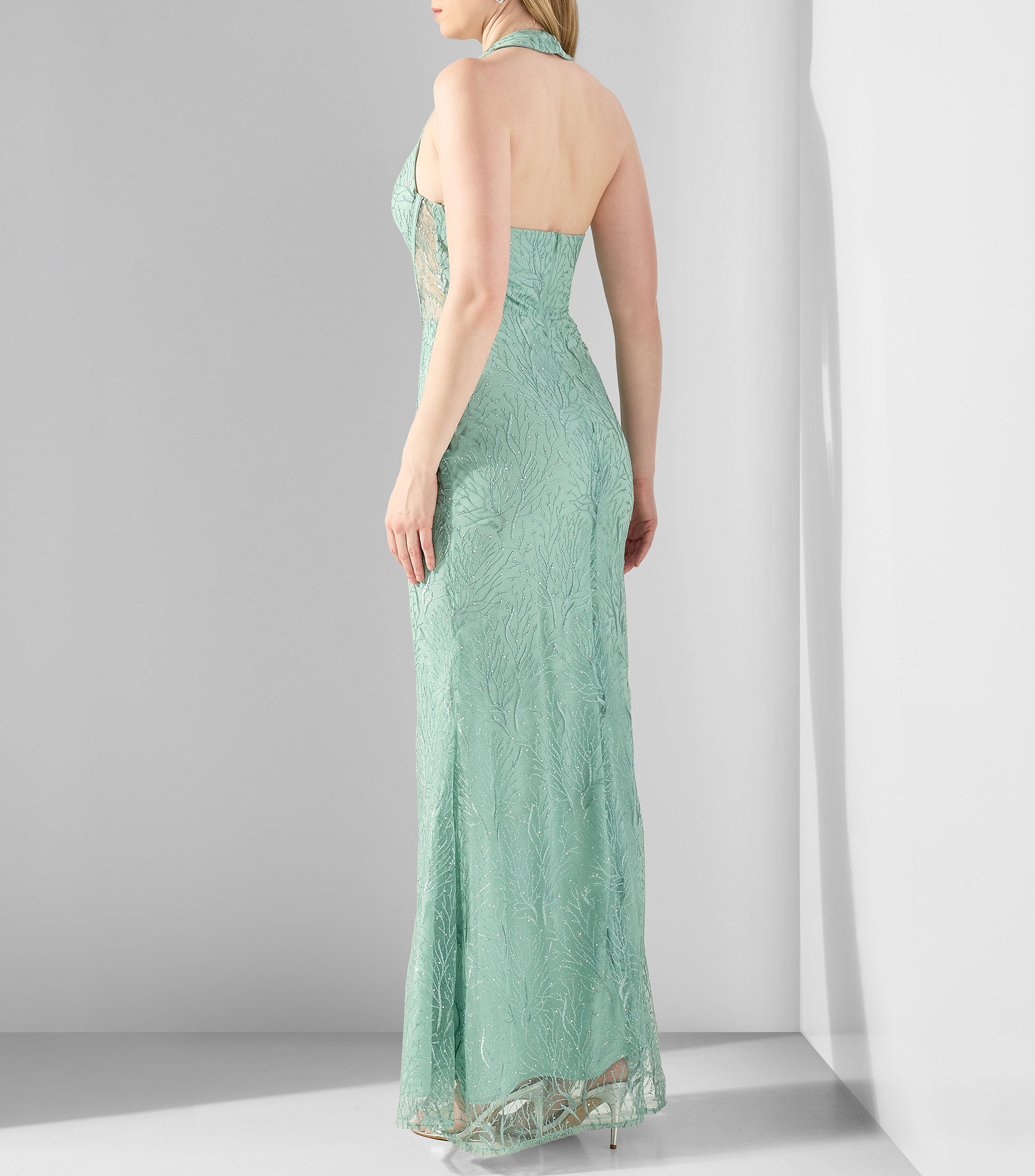 Vestido de fiesta maxi bordado Mujer